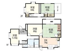 京極貸家の間取り画像
