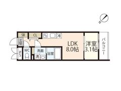 S-MOVE庚午北の間取り画像