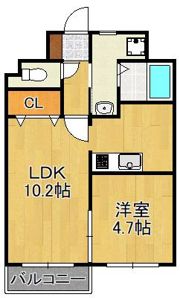 T-FLAT58の間取り画像