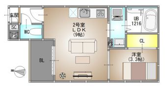 REGALEST 法界院 仮称）REGALEST 北方4の間取り画像