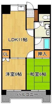 クレベール皇后崎の間取り画像