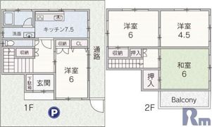 住吉1丁目戸建ての間取り画像