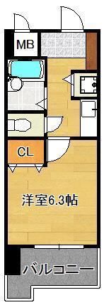 ライオンズマンション桃園公園 503号室の間取り画像