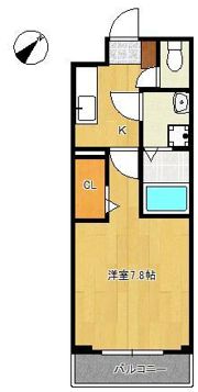 MDIプロスジョイア北九州市立大学前の間取り画像