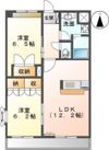 サンパレス伏石Ⅱの間取り画像