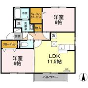 セジュール杉山 B棟の間取り画像