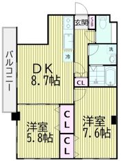 モンピエースの間取り画像