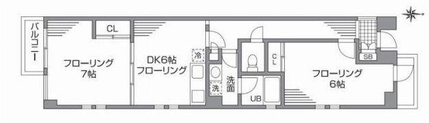 調布ふじ村ビルの間取り画像