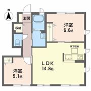 シャーメゾン川内 B棟の間取り画像