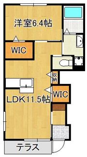 メゾン東二島の間取り画像