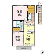 セジュール薫風 Aの間取り画像