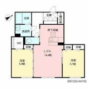 ヴィラダンク上到津の間取り画像
