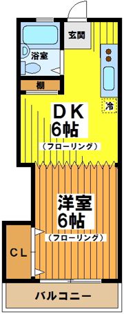 アサカマンションの間取り画像