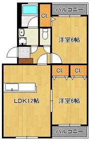 プレステージ緑ヶ丘の間取り画像