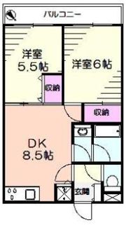 すみれマンションの間取り画像