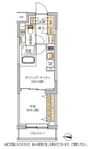 リビオメゾン湯島の間取り画像
