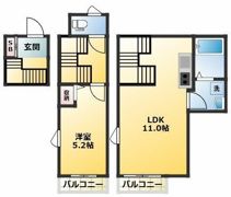 ヴィンテージ高松の間取り画像