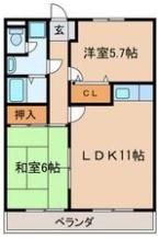 マンションムラテの間取り画像