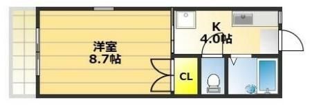 旭ヶ丘ニューライフⅡの間取り画像