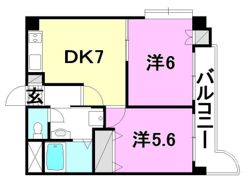 サザンコート6の間取り画像