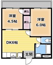 コーポラスサカエの間取り画像