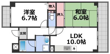 パームヒルズの間取り画像