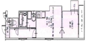 クリエオーレ蛍池Ⅲの間取り画像
