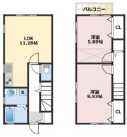 湘南山手テラスハウスⅡの間取り画像