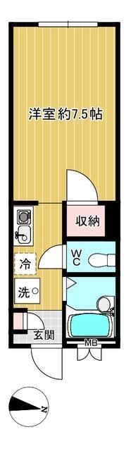 メゾンツムラの間取り画像