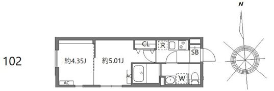 ルオーレ上北沢駅前の間取り画像