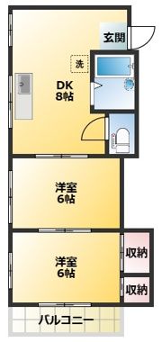 矢口ハイツの間取り画像
