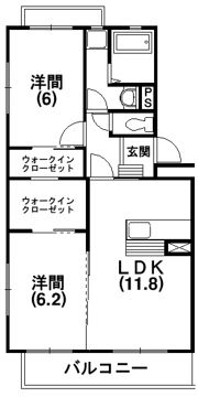 メメールたづの間取り画像