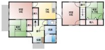 崎本貸家 北の間取り画像