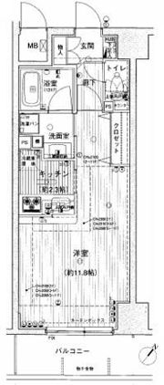 フェリズ横浜関内の間取り画像