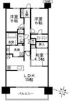 パークホームズノースゲートスクエアの間取り画像