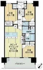 グランドオーク九品寺の間取り画像