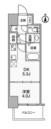 クレストコート江坂垂水町の間取り画像