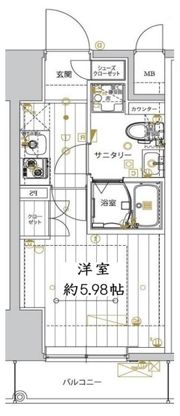 レガリス品川サウスの間取り画像