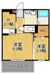 ERIOS COURT KIIの間取り画像
