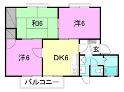 フレグランス高岡の間取り画像