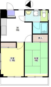 三橋マンションの間取り画像