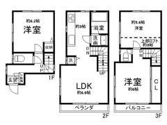 下馬1丁目戸建ての間取り画像