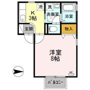 コーポKの間取り画像
