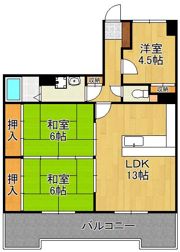 リアライズ到津の間取り画像