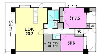 ロージュ持田の間取り画像
