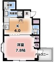 ターフィーズフラット門真南の間取り画像