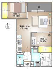 仮称)REGALEST 広瀬町の間取り画像