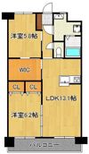 フローラ菜園場の間取り画像