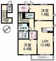 シャーメゾン郡家 C棟の間取り画像