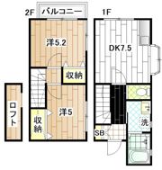 ミルクリークヒルズBの間取り画像